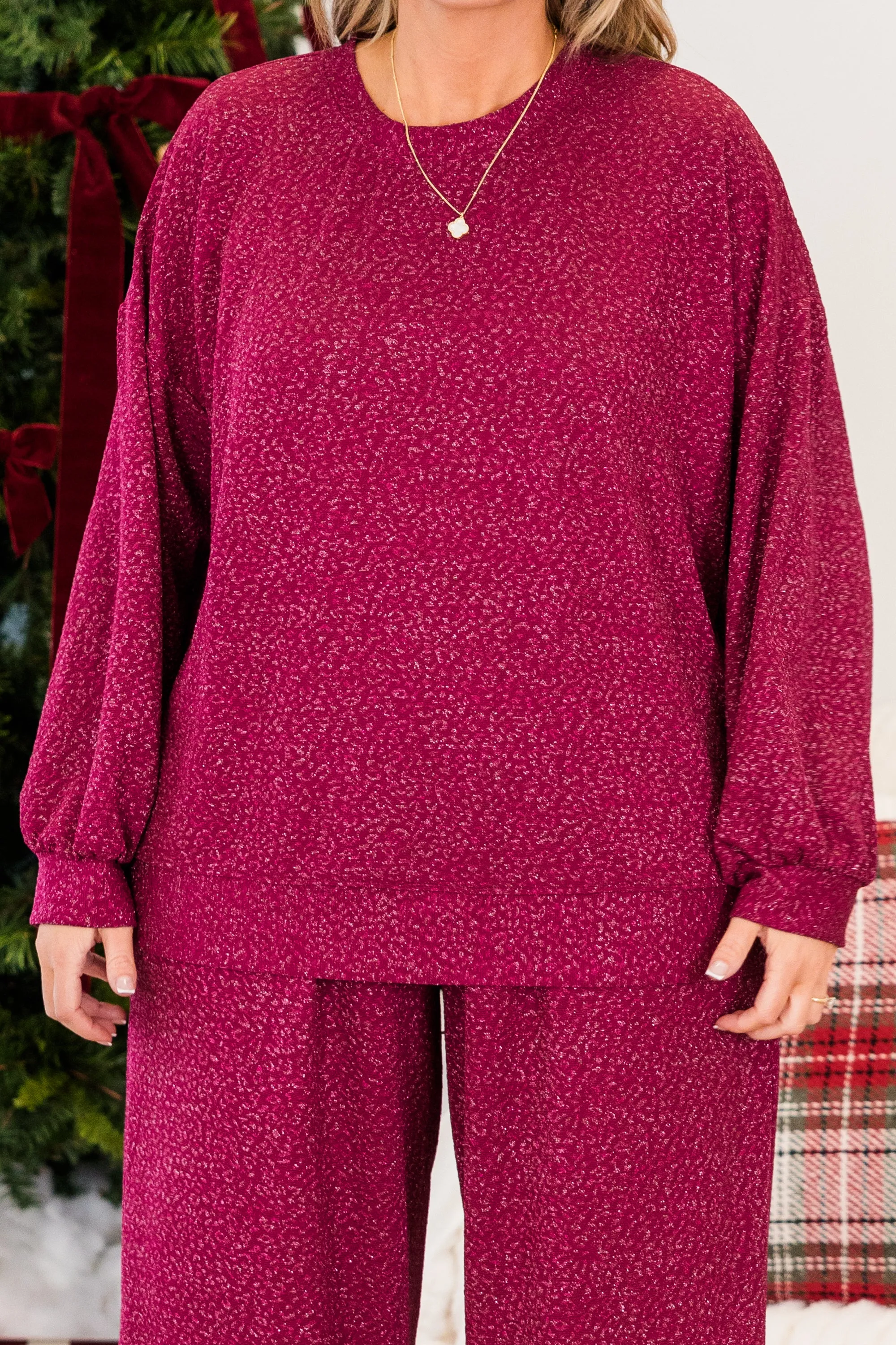 Always Glam Season Top, Magenta