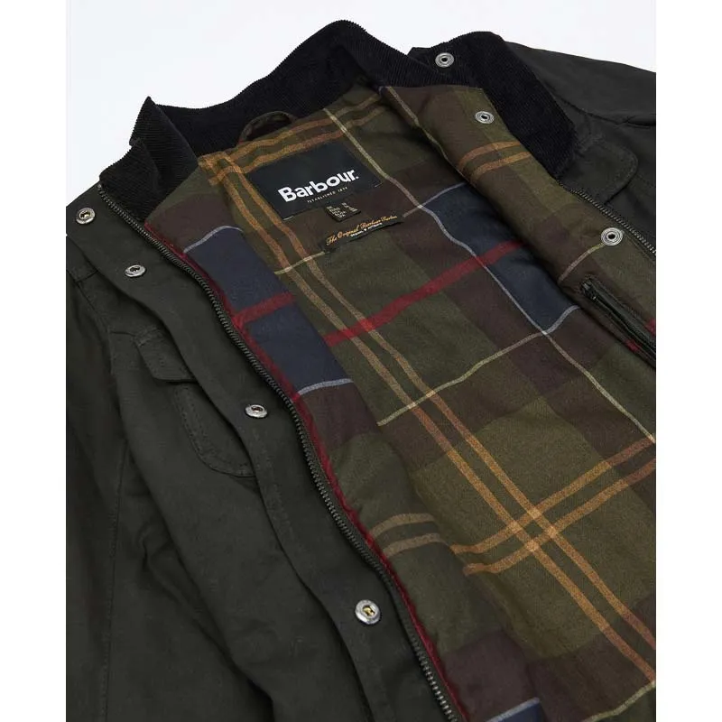 Barbour Winter Defence Ladies Wax Jacket - Black/Classic