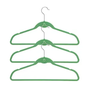 BriaUSA Cascade Hangers Green Steel Swivel Hooks -Slim, Sturdy Saves You Extra Space - Box of 20