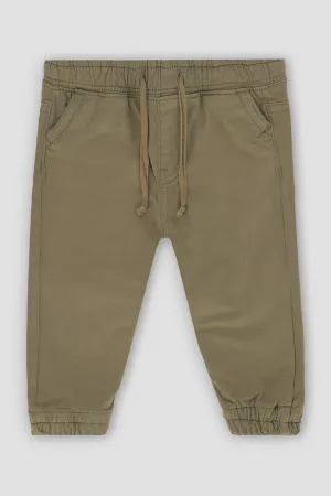 Chino Jogger Pant For Baby Boy - Khaki