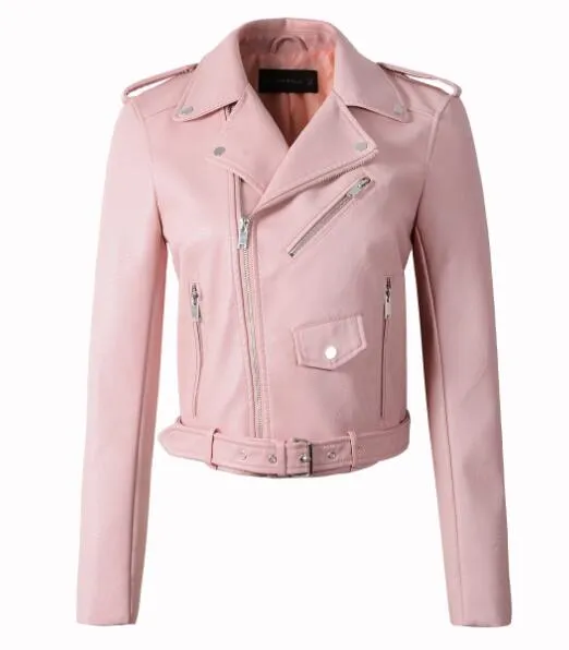 Cool Motorcycle Brando Diva Style Leather  Jacket Faux Leather  women leather coat  slim  jacket Leather