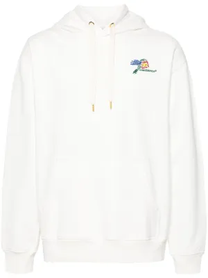 Croquis De Tennis logo-embroidered hoodie