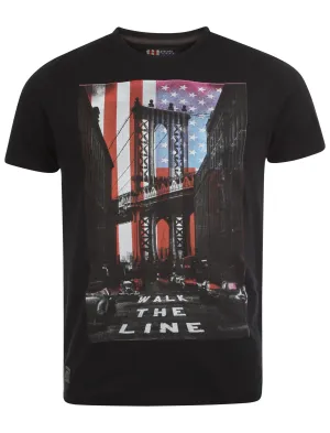 Dissident Walk The Line Black T-Shirt