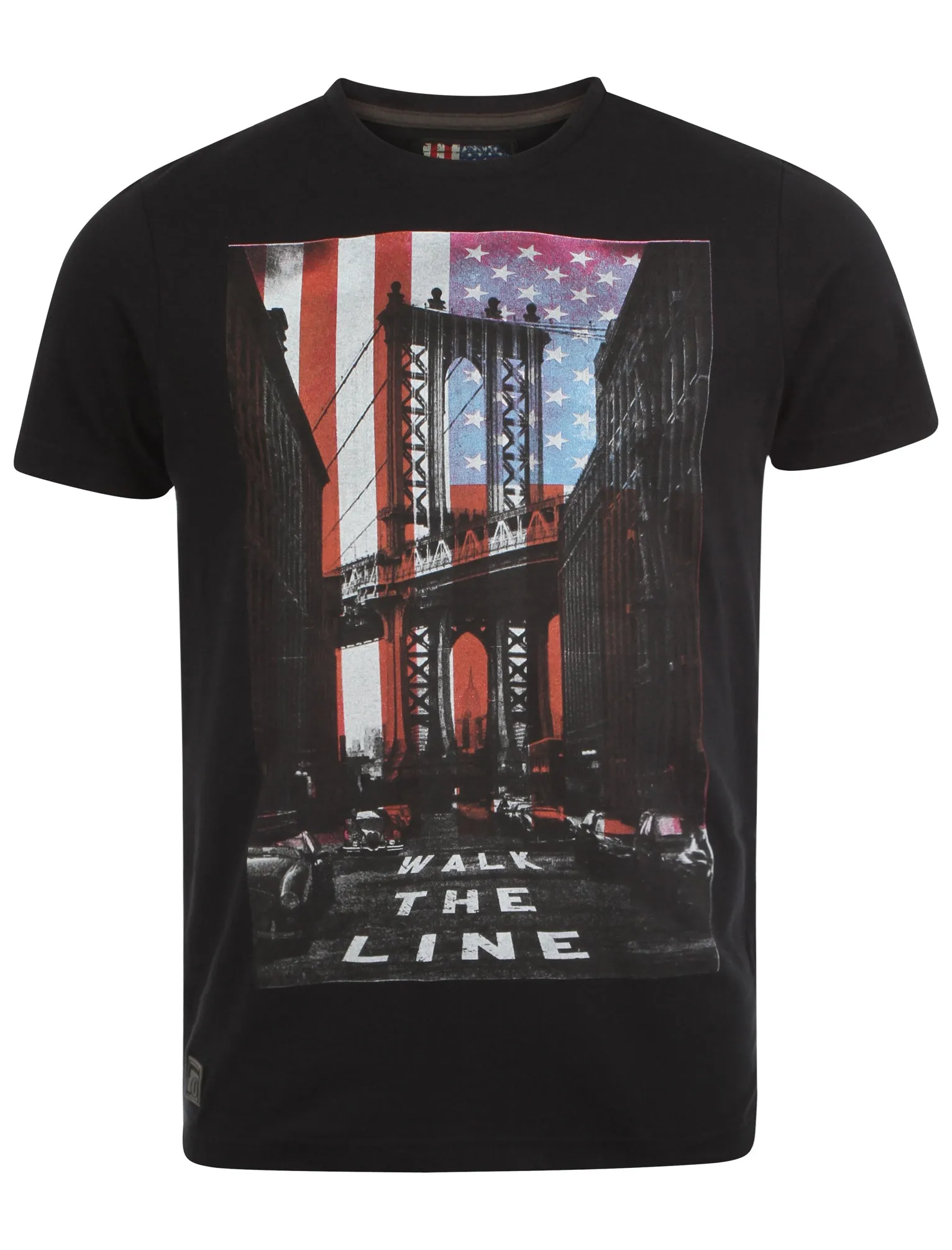 Dissident Walk The Line Black T-Shirt