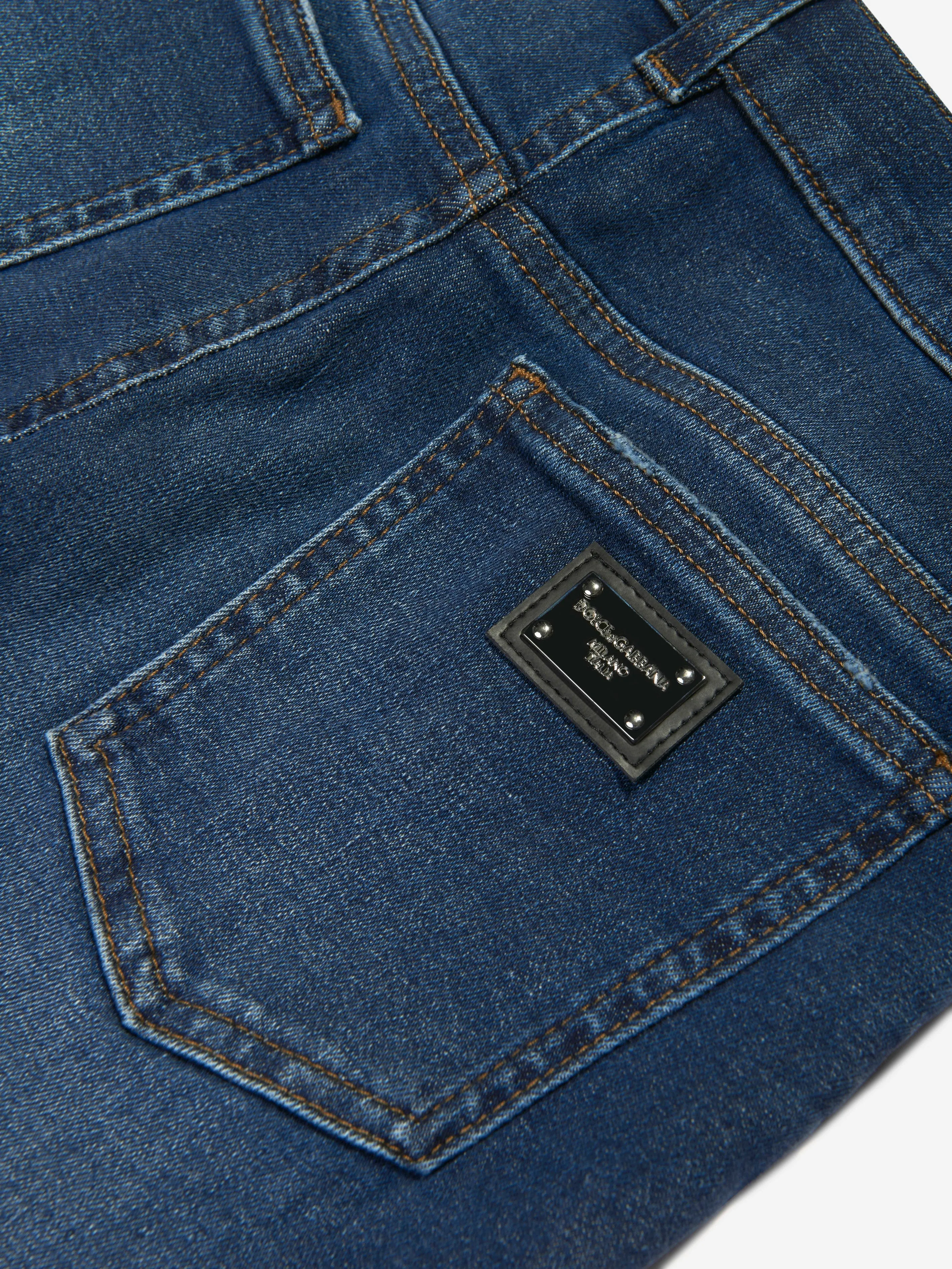 Dolce & Gabbana Boys Denim Jeans in Blue
