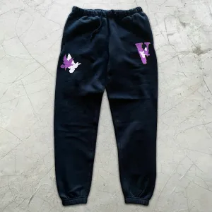 Dove Graphic Print Elastic Sweatpants
