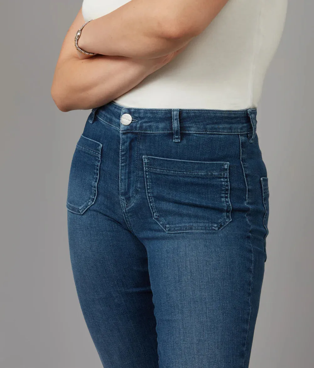 Gene Mid Rise Bootcut Jeans (31")