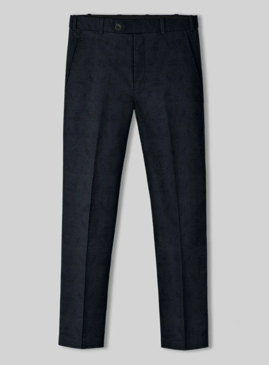 Italian Cotton Linen Anchor Pants
