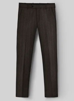 Italian Wool Herringbone Sortez Pants