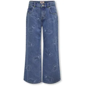 kids ONLY Medium Blue Denim Megan Wide Smile Denim Gua Jeans