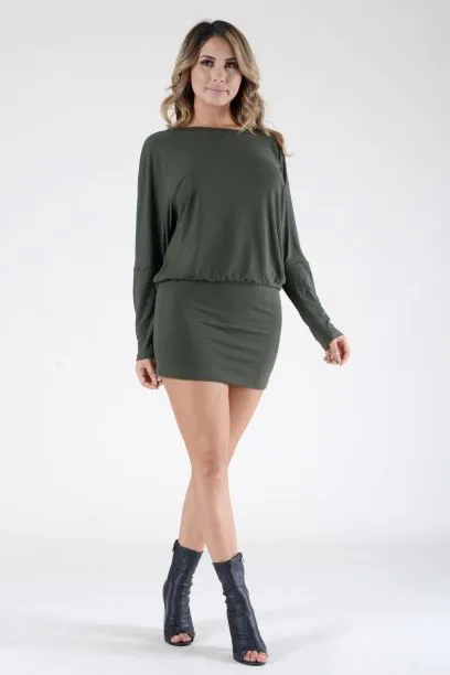 Lady's Night Dolman Tunic Dress