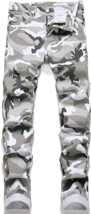 Men's Patchwork Flex Jeans