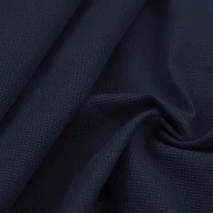 Navy Plain Tweed Fabric 2799