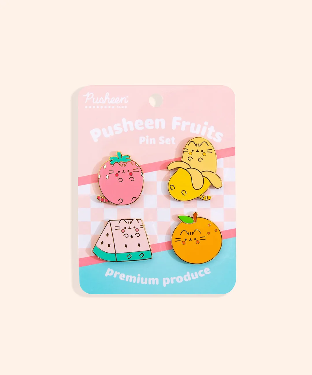 Pusheen Fruits Pin Set