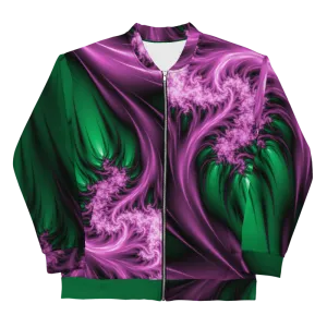 "Aurora Whispers Arctic Chic" Collection - Unisex Designer Bomber Jacket