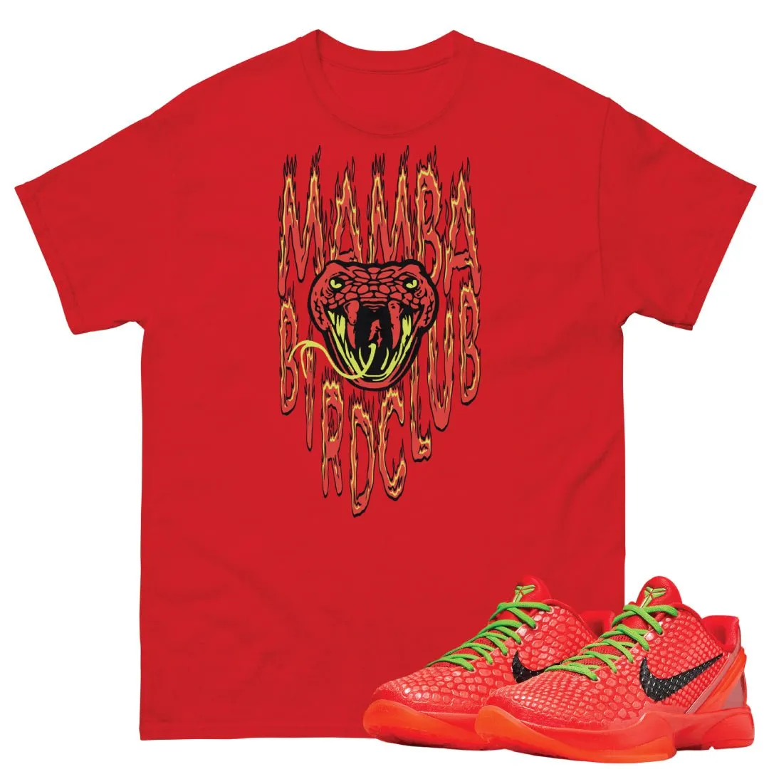 Reverse Grinch Kobe 6 Protro Mamba flames Shirt
