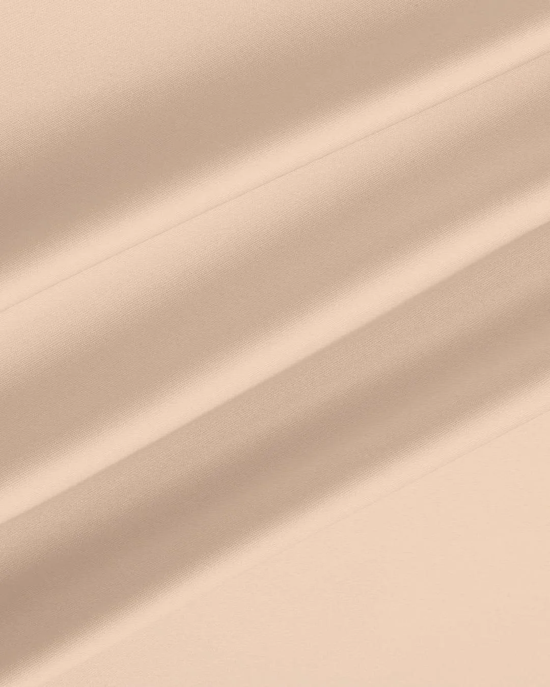 Satin Solid Ruffle Long Skirt In Peach