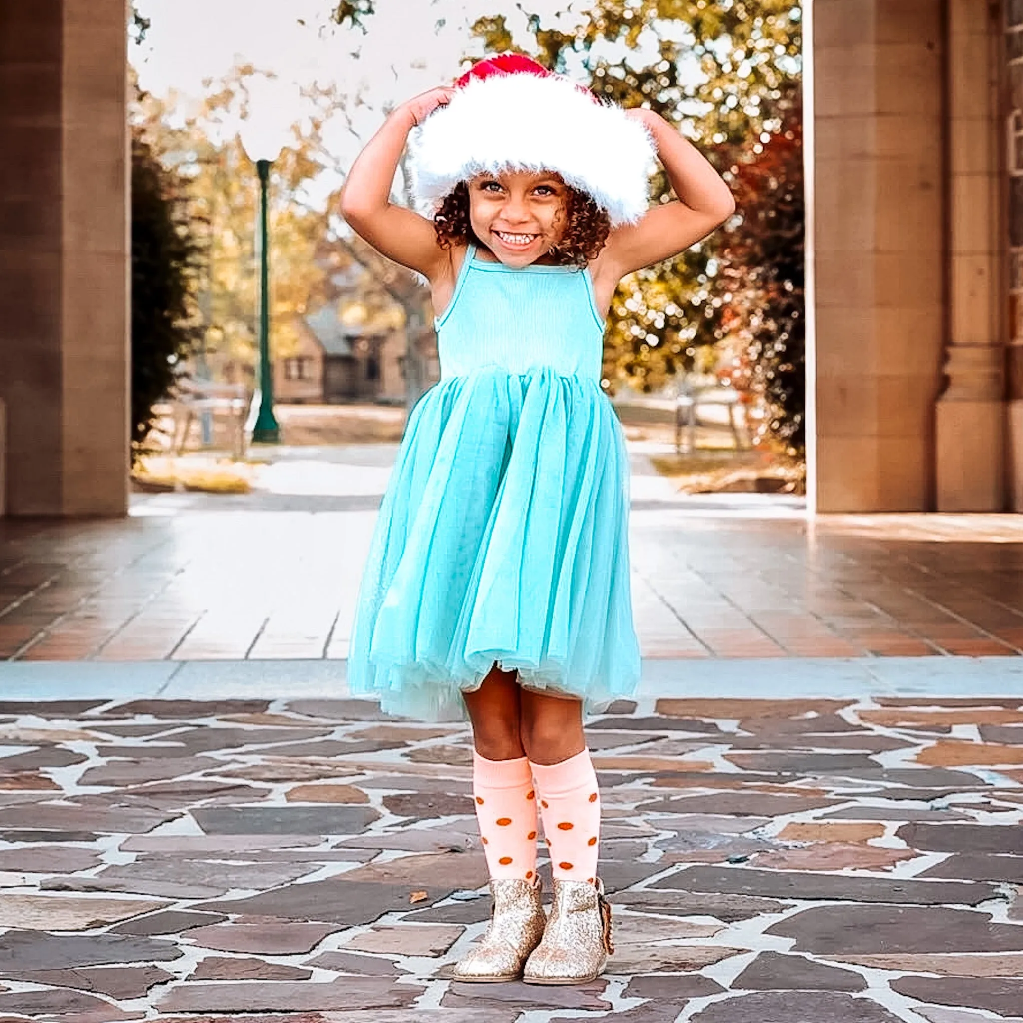TUTU DRESS | dusty teal | girls**FINAL SALE** Please size up!
