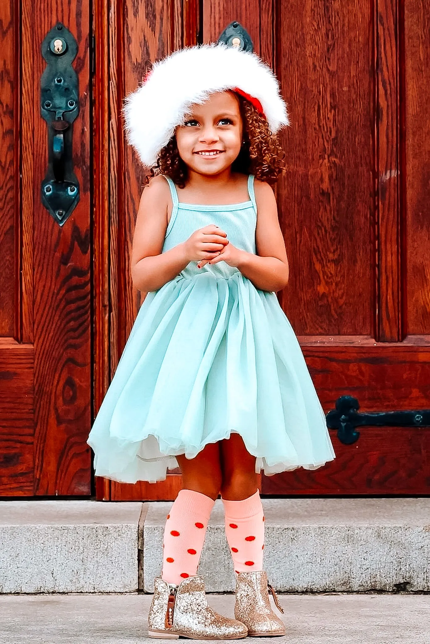 TUTU DRESS | dusty teal | girls**FINAL SALE** Please size up!