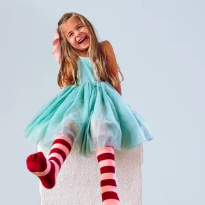 TUTU DRESS | dusty teal | girls**FINAL SALE** Please size up!